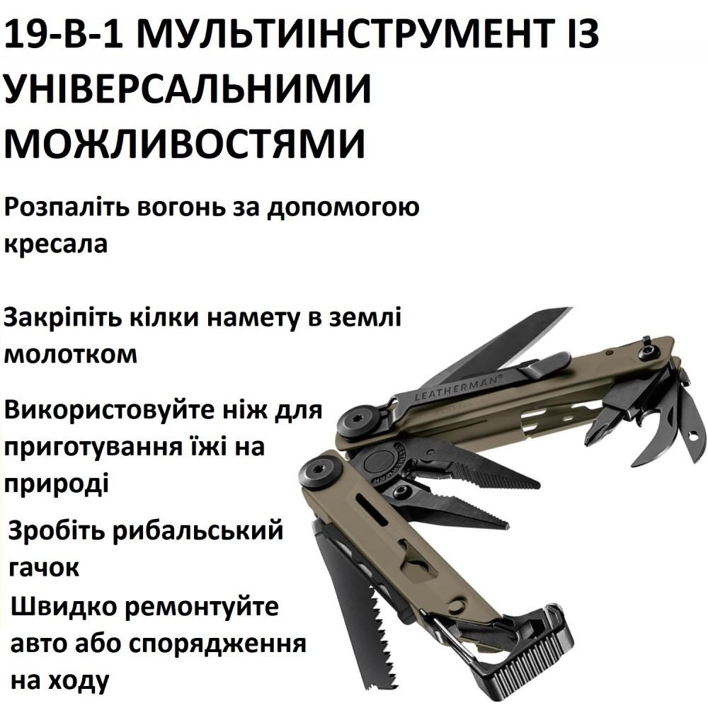Мультитул Leatherman Signal 832720 Coyote TAN с кобурой лимитированная серия