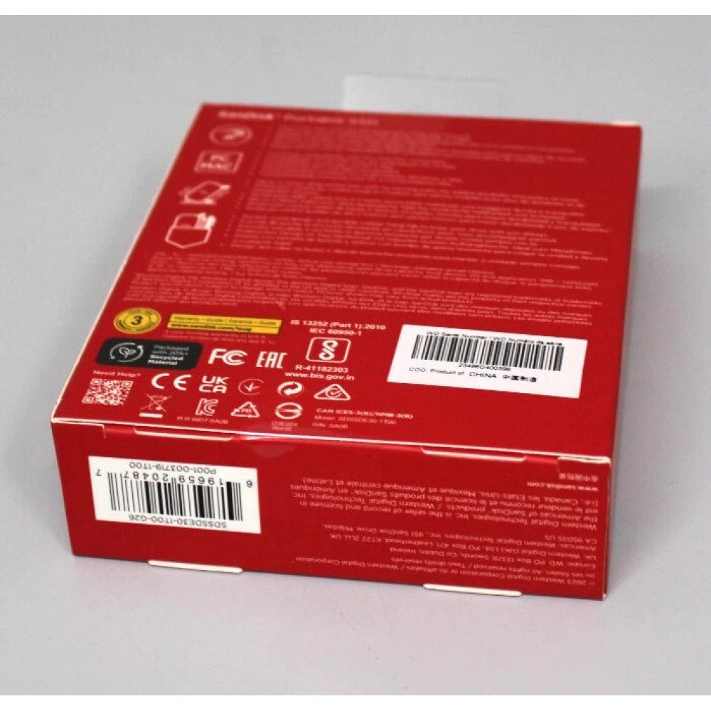 Портативный SSD-накопитель SanDisk 1ТБ антрацитовый корпус
