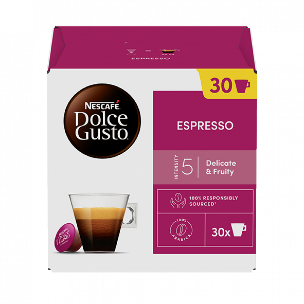 Capsules for Nescafé Dolce Gusto Espresso coffee machine, 30 pcs