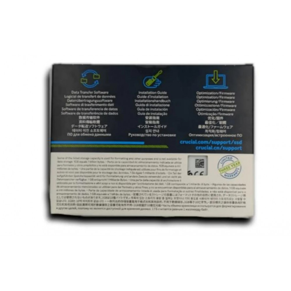 Внутрішній SSD-накопичувач Crucial BX500 480GB SATA 2.5» 7mm 508-68478d  