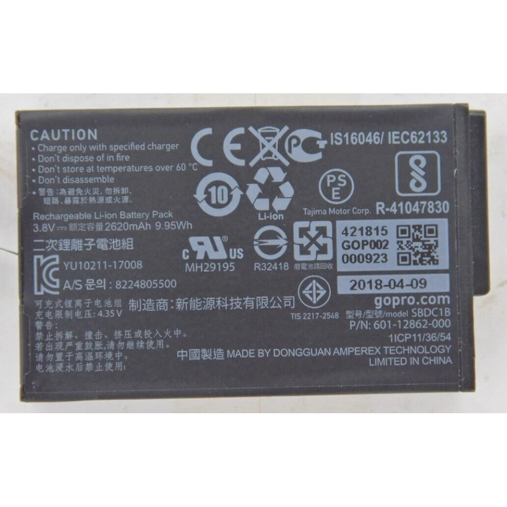 Rechargeable Battery for GoPro Fusion Camera 