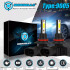 IRONWALLS 9005 HB3 H10 9145 6500K 420000LM LED Headlight Bulb Kit
