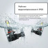 IRONWALLS 9005 HB3 H10 9145 6500K 420000LM LED Headlight Bulb Kit