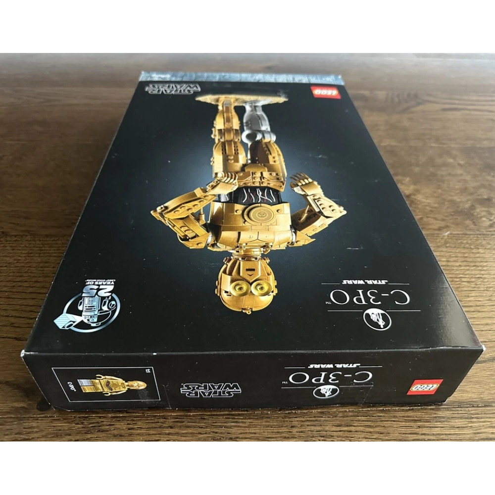 Коллекционная фигурка LEGO 75398 C-3PO Звёздные войны с подставкой и табличкой