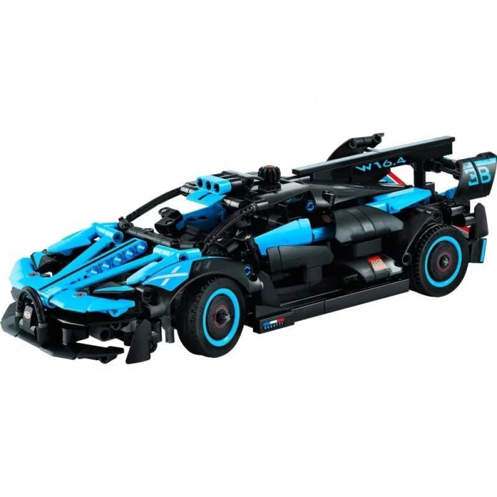 Машинка-конструктор LEGO Technic Bugatti Bolide 42162 голубой 905 деталей