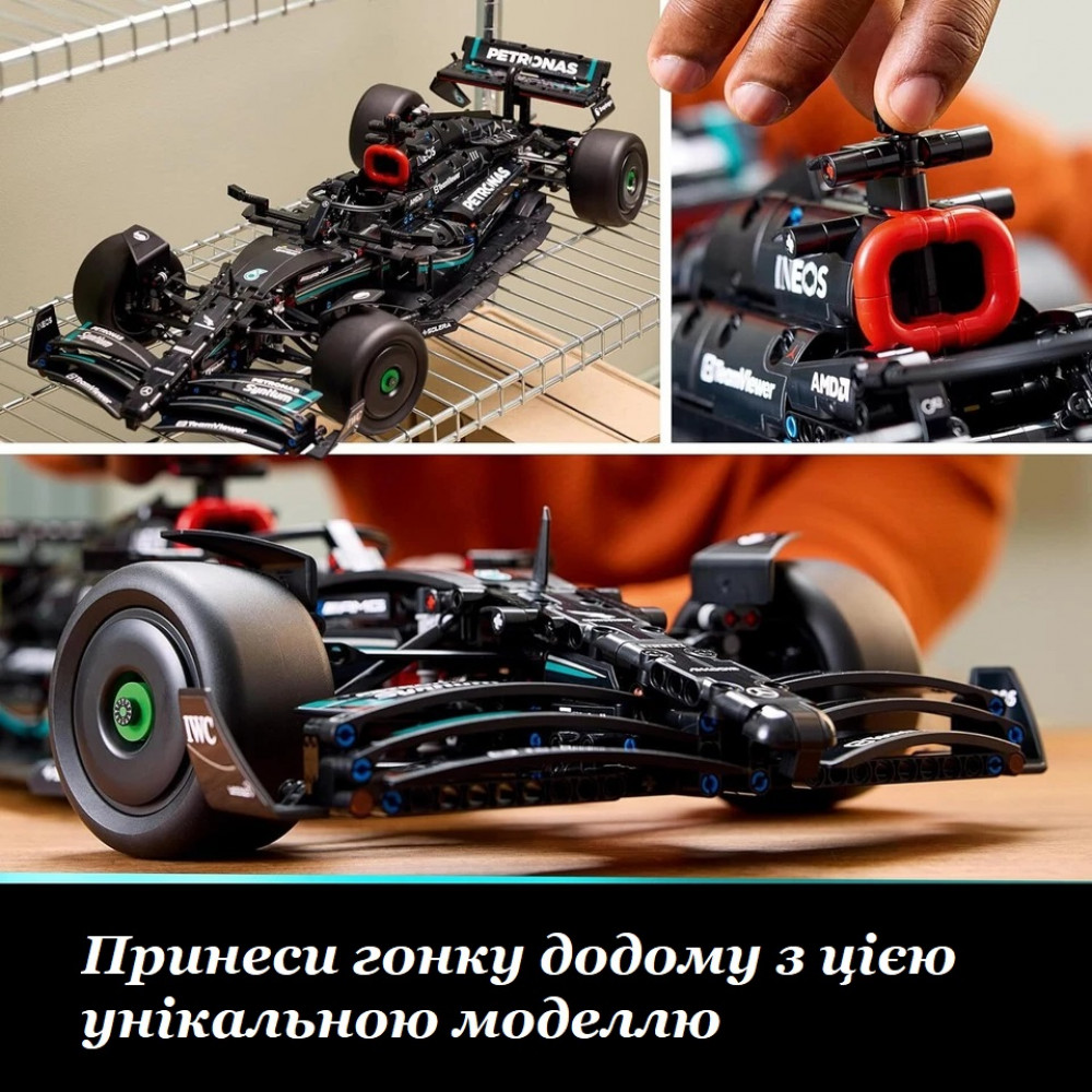Коллекционная модель гоночного болида для взрослых LEGO Technic Mercedes-AMG F1 W14 E 1643 детали