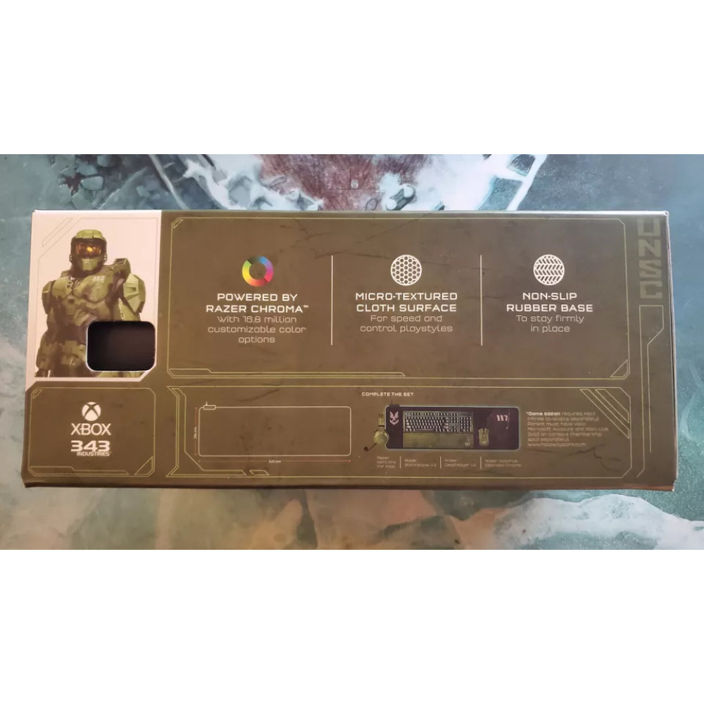 Gamer mat Razer Goliathus Extended Chroma RGB RZ02-02500600-R3M1 with rubberized base and backlight 92 x 29 cm