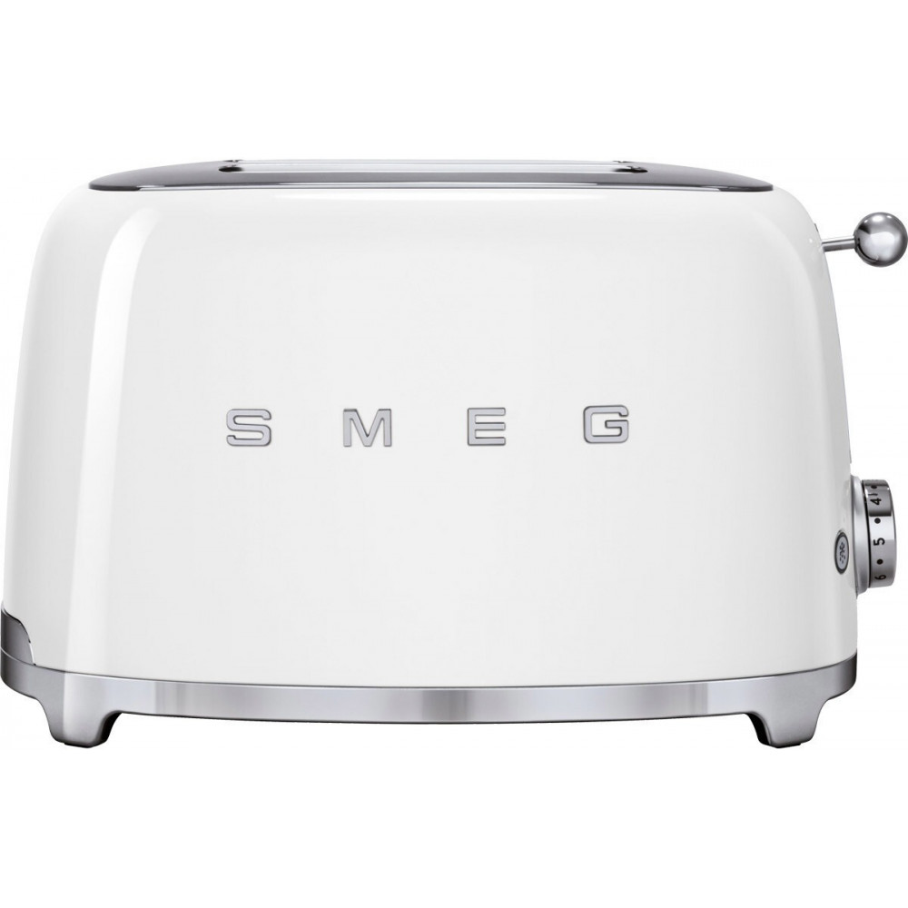 Smeg TSF01WHEU Toaster with 6 Degrees of Toasting