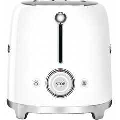 Smeg TSF01WHEU Toaster with 6 Degrees of Toasting
