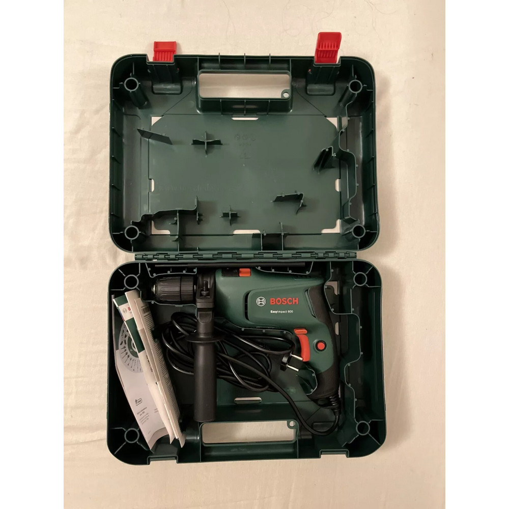 Электродрель ударная Bosch EasyImpact 600 с кейсом для хранения 0603133000