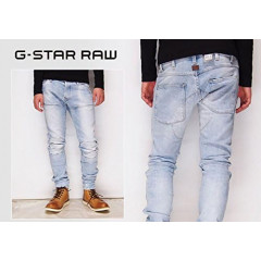 Чоловічі завужені джинси G-Star Raw 5620 3D блакитні розмір w36 L32