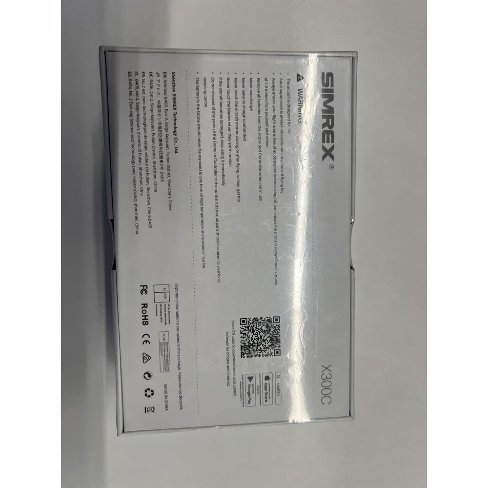 Квадрокоптер SIMREX X300C с камерой 720P и функцией удержания высоты для новичков и детей