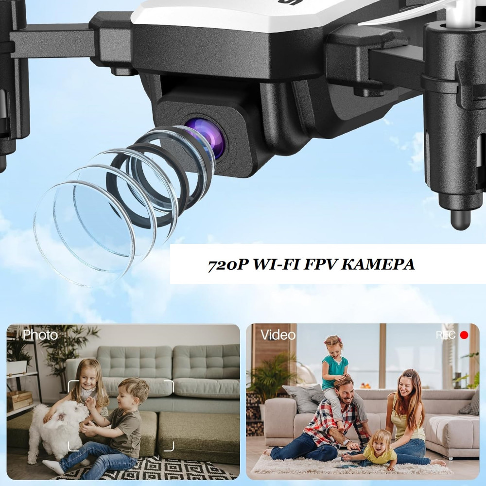 Квадрокоптер SIMREX X300C с камерой 720P и функцией удержания высоты для новичков и детей
