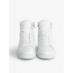 Чоловічі високі кеди Zadig & Voltaire High Flash WFAB1731H з натуральної шкіри розмір 42 білі