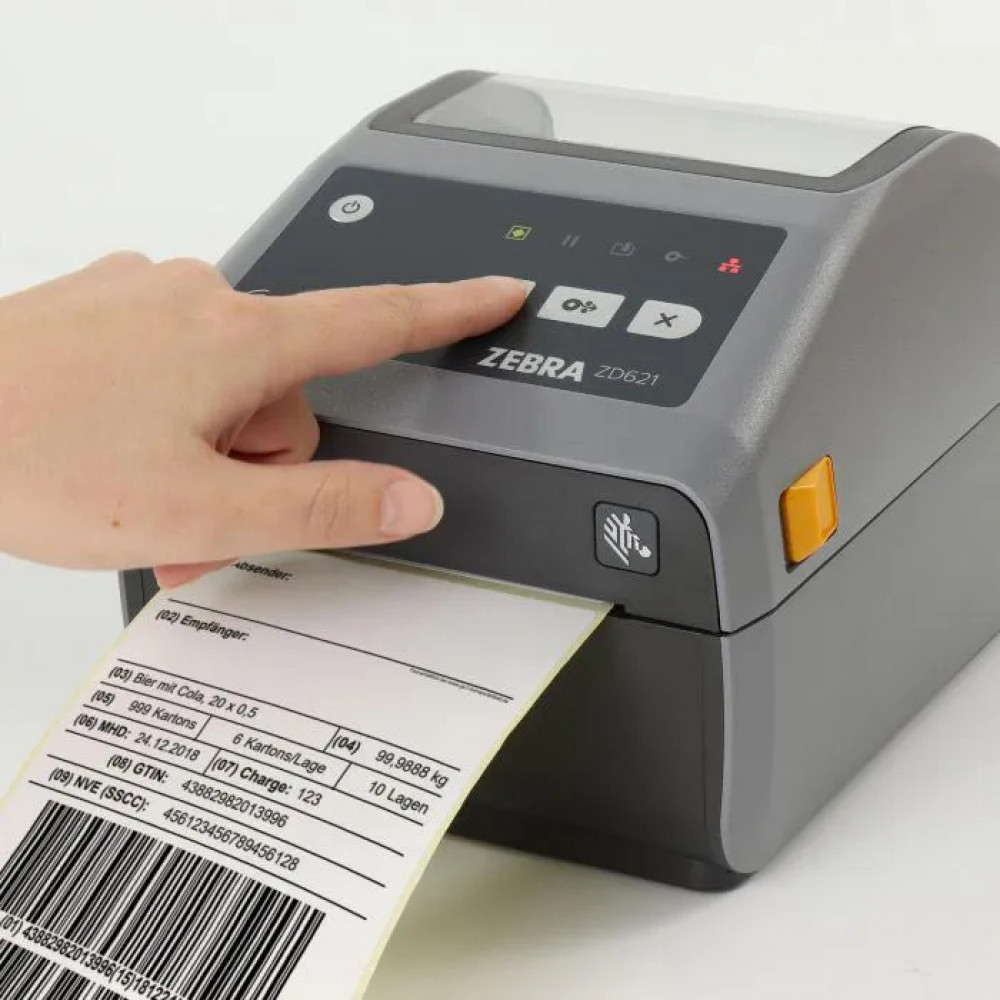 Zebra ZD621d ZD6A042-D0EF00EZ 203 dpi 104 mm Label Printer