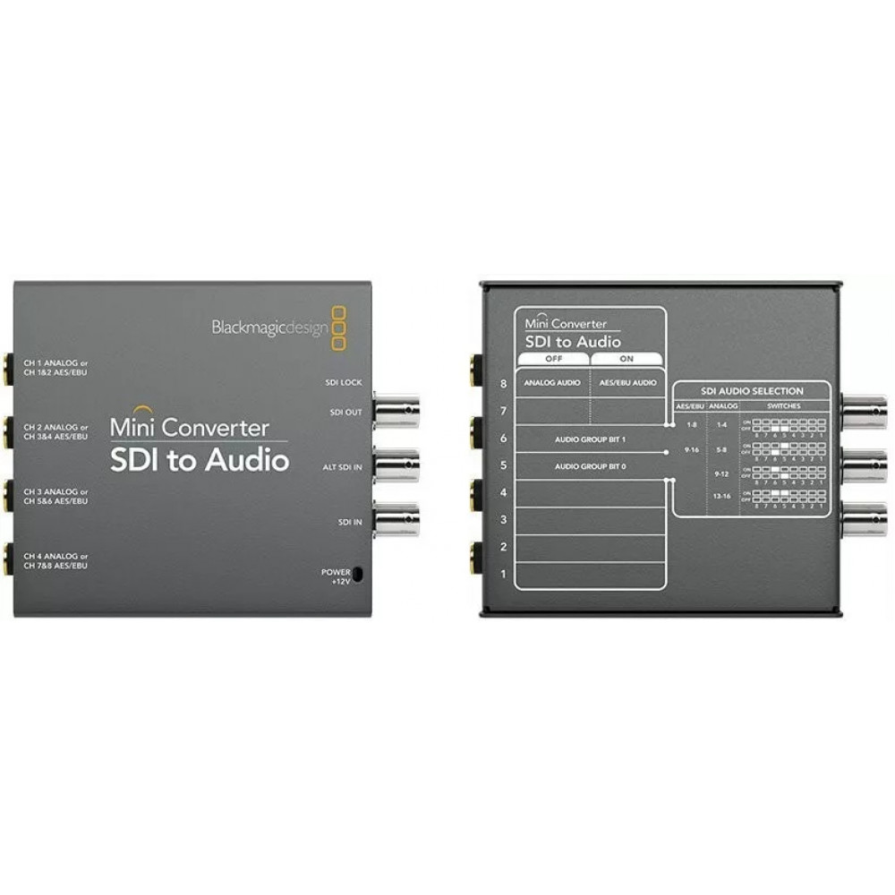 SDI Video to Audio Converter Blackmagic Design Mini Converter