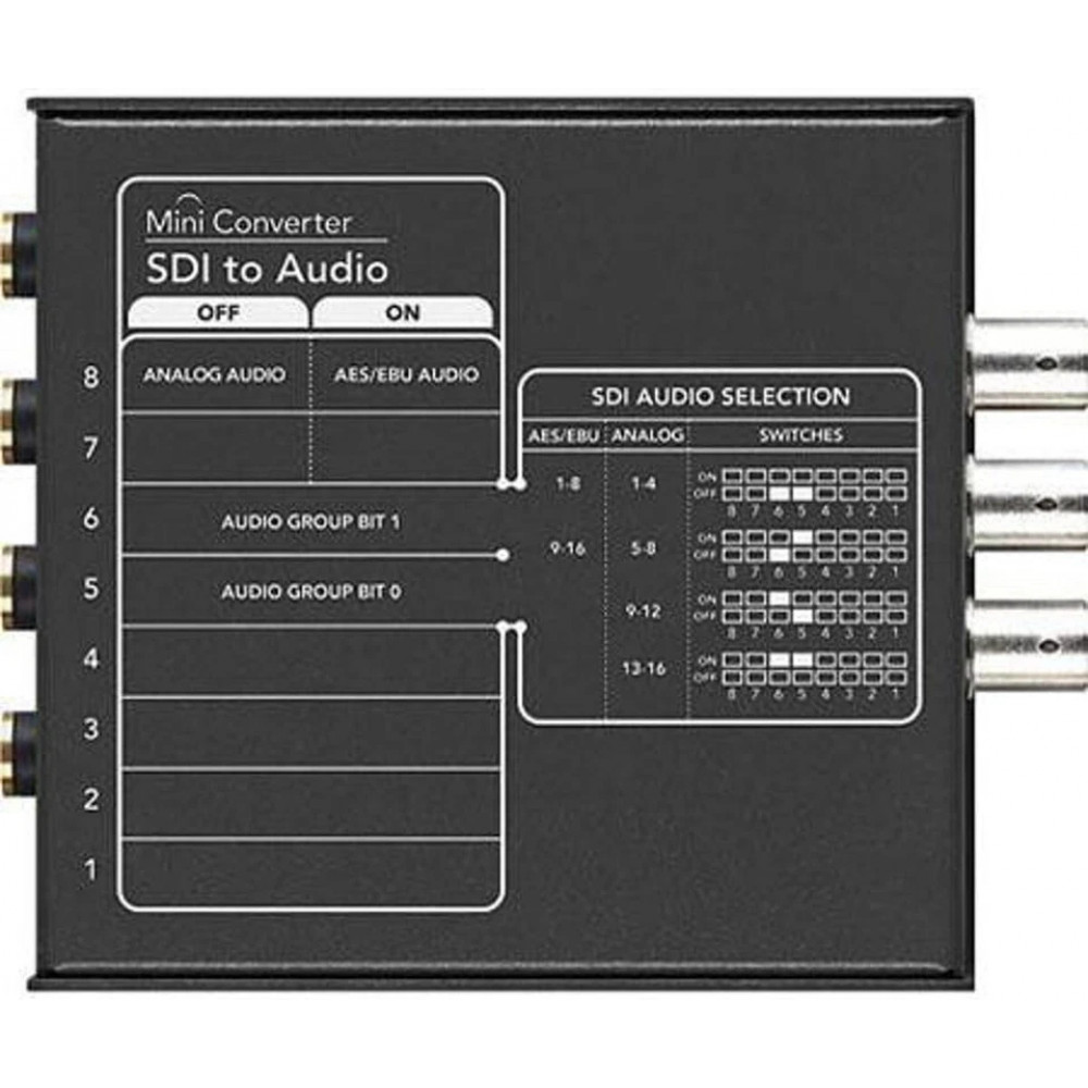 SDI Video to Audio Converter Blackmagic Design Mini Converter