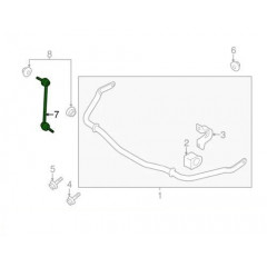 Передня стійка стабілізатора Motorcraft BR3Z-5K483-B для Ford Mustang 2005-2010