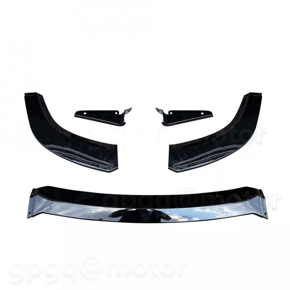 Front Bumper Lip Jeep Grand Cherokee SRT 17-21 Winglet Gloss Black Lip Splitter
