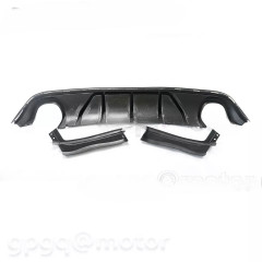 Карбоновий дифузор заднього бампера Jeep Grand Cherokee SRT SRT8 14-21 V1 Shark Fin Акулячий плавник