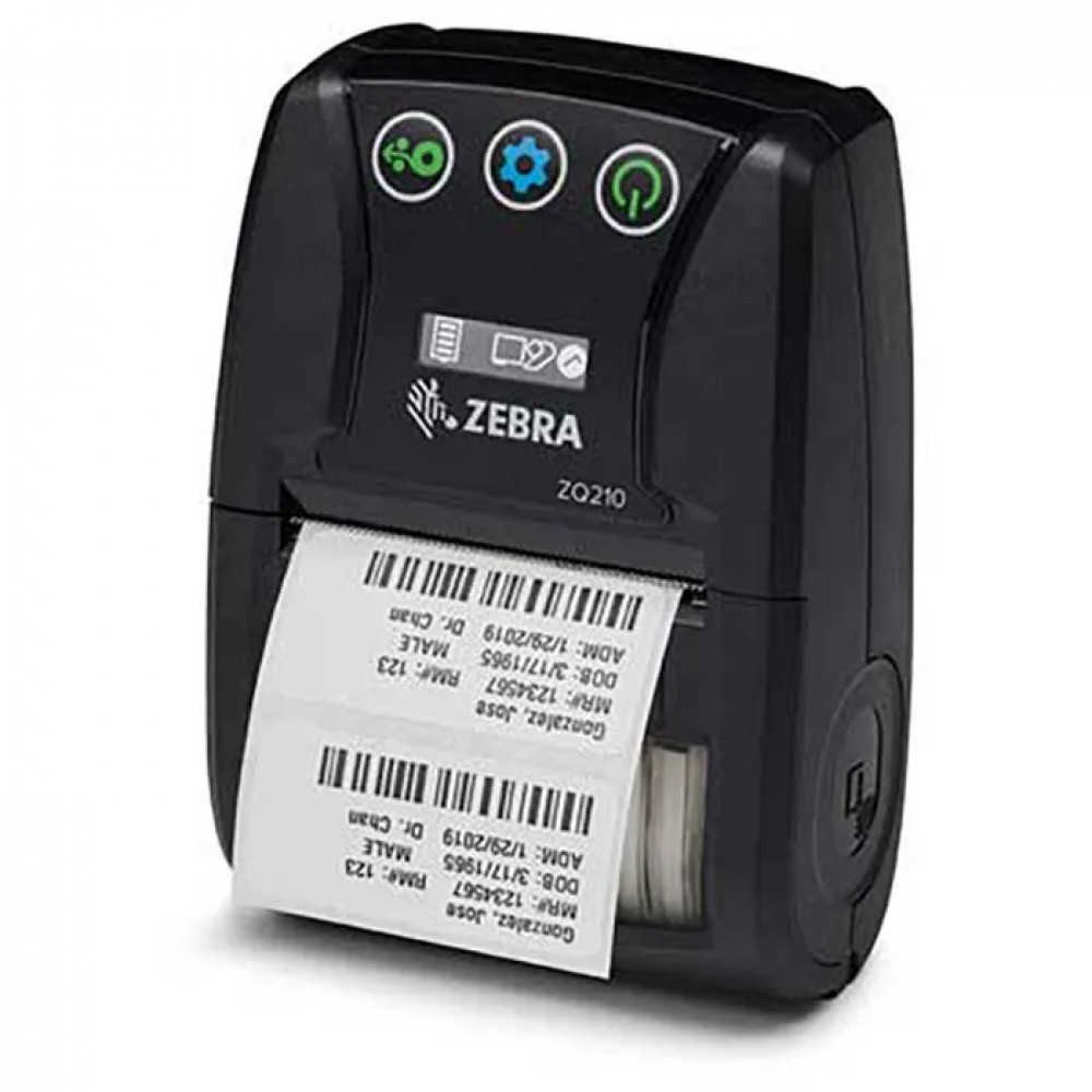 Zebra ZQ21-A0E01KE-00 portable thermal printer for label printing up to 58 mm with Bluetooth connectivity