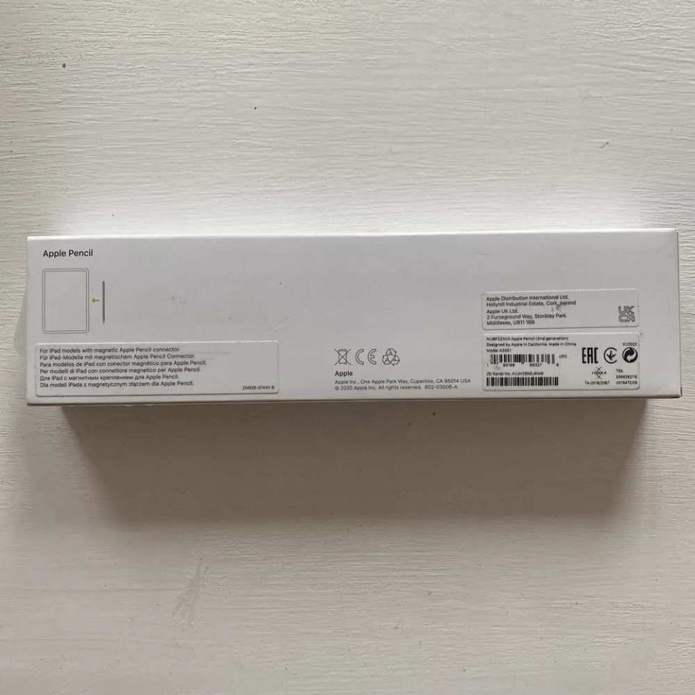Стилус Apple Pencil 2nd Generation для iPad Pro 2018 (MU8F2)