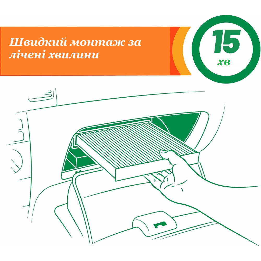 Салонный угольный фильтр Fram Fresh Breeze CF11183 для Jeep Grand Cherokee/Dodge Durango 2011–25