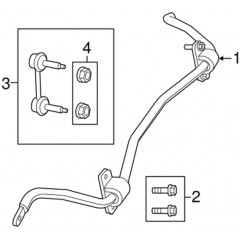 Стійка Mopar 68298921AA заднього стабілізатора Jeep Grand Cherokee/Dodge Durango 2011-25