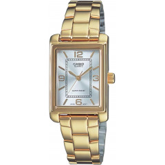 Жіночий наручний годинник Casio LTP-1234PG-7AEG із золотим браслетом