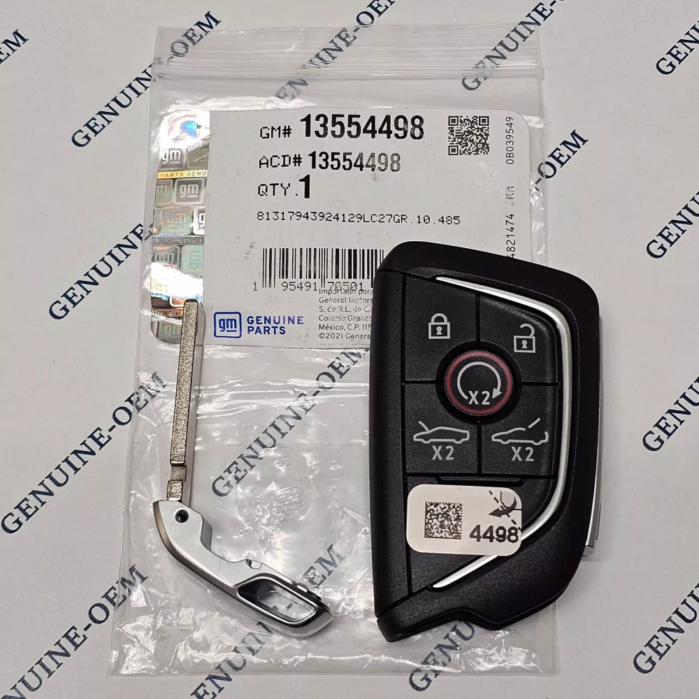 Смарт-ключ для Chevrolet Corvette 2020–2024 GM GENUINE 13554498
