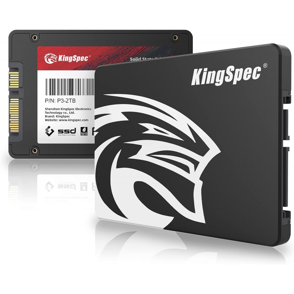 KingSpec 2TB SATA III 2.5” SSD drive for notebooks and PCs