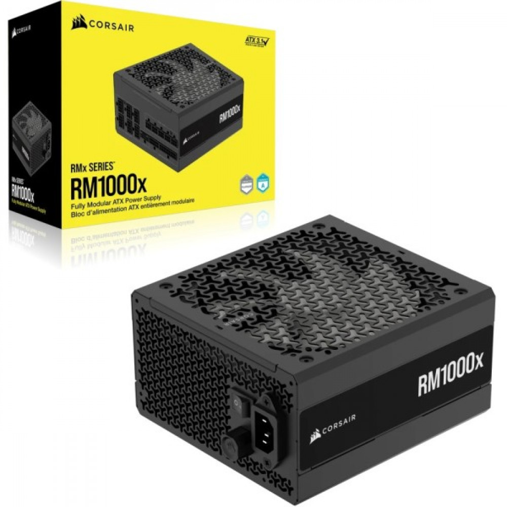 Комп'ютерний блок живлення Corsair RM1000x 1000 Вт 80+ Gold з модульним підключенням