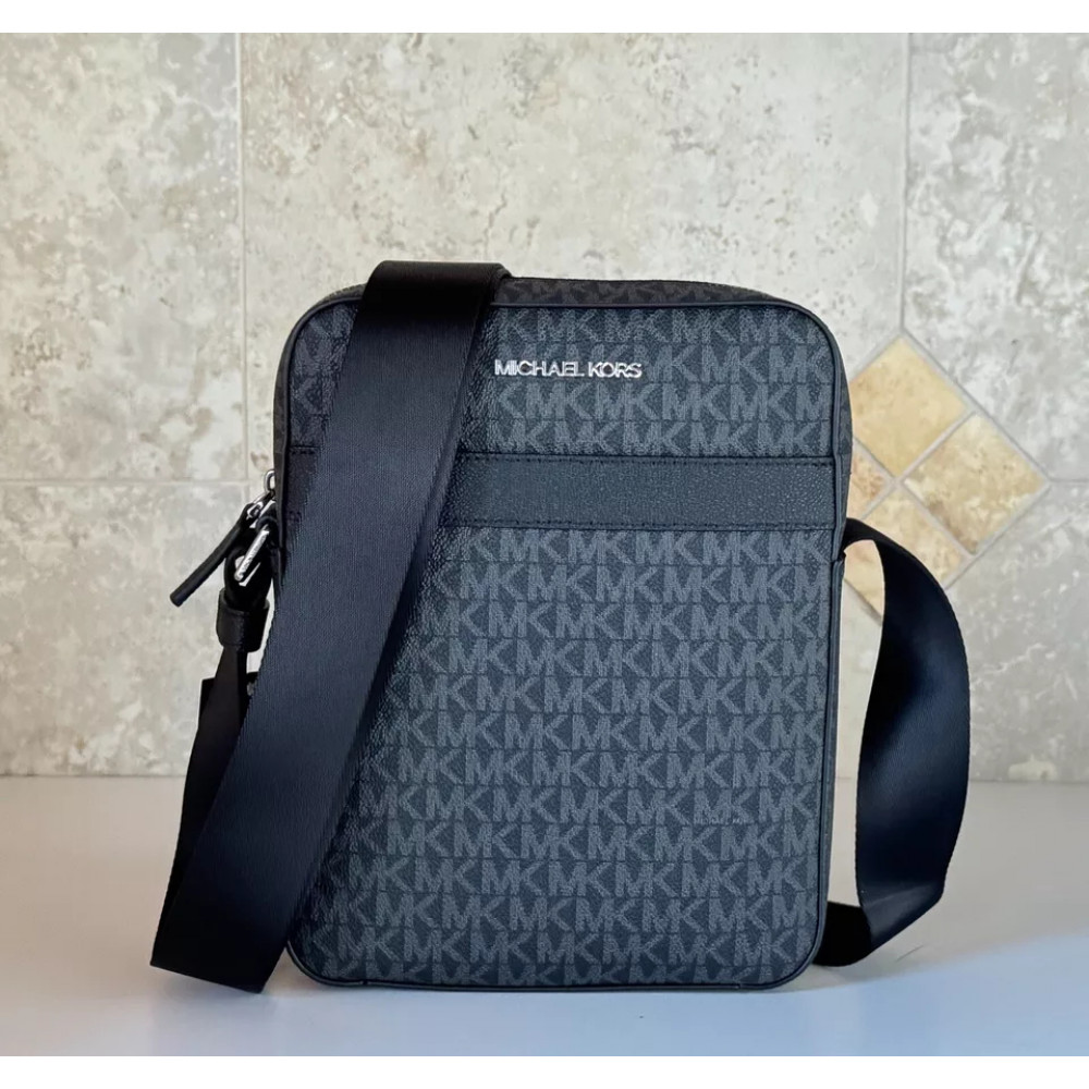 Men's Shoulder Bag Michael Kors Cooper Flight Bag Black