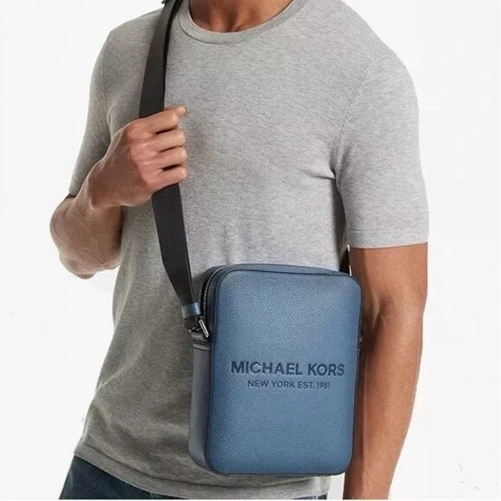 Men's shoulder bag Michael Kors Cooper navy blue