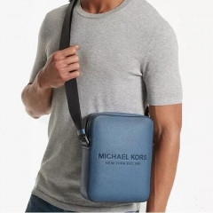 Мужская сумка через плечо Michael Kors Cooper тёмно-синяя