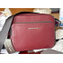 Men's crossbody bag Michael Kors Cooper made of genuine leather in burgundy