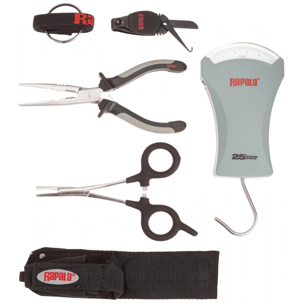 Rapala Combo Pack RTC-6PFSC Fishing Tool Set (pliers clamp scales and clipper)