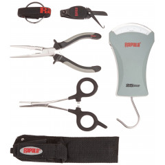 Набір рибальських інструментів Rapala Combo Pack RTC-6PFSC (пасатижі, затискач, ваги та кліппер)