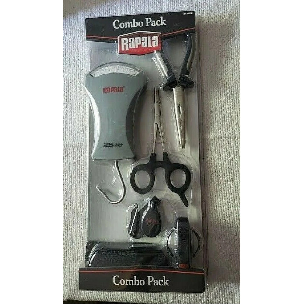 Rapala Combo Pack RTC-6PFSC Fishing Tool Set (pliers clamp scales and clipper)
