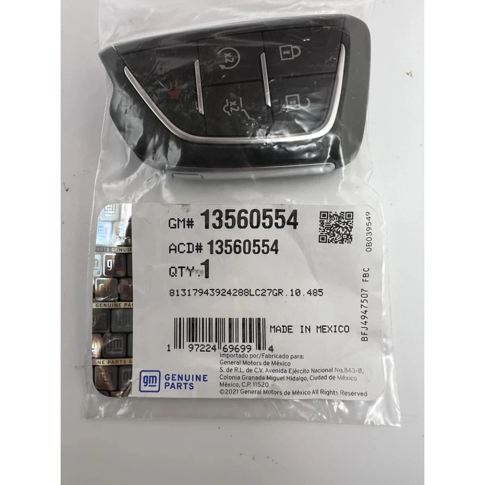 Cadillac GM 13560554 smart key with Keyless Entry system for Cadillac Escalade/LYRIQ/XT4