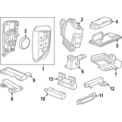 Смарт-ключ Cadillac GM 13560554 з системой Keyless Entry для Cadillac Escalade/LYRIQ/XT4