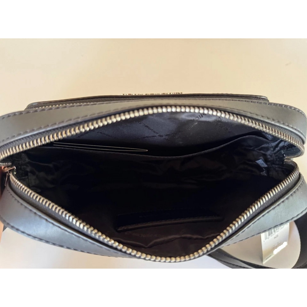 Сумка кроссбоди Michael Kors Cooper East West черная с тиснением
