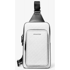 Мужская сумка-слинг Michael Kors Cooper Commuter белая