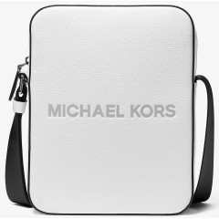 Мужская сумка Michael Kors Cooper тиснёная кожа белая