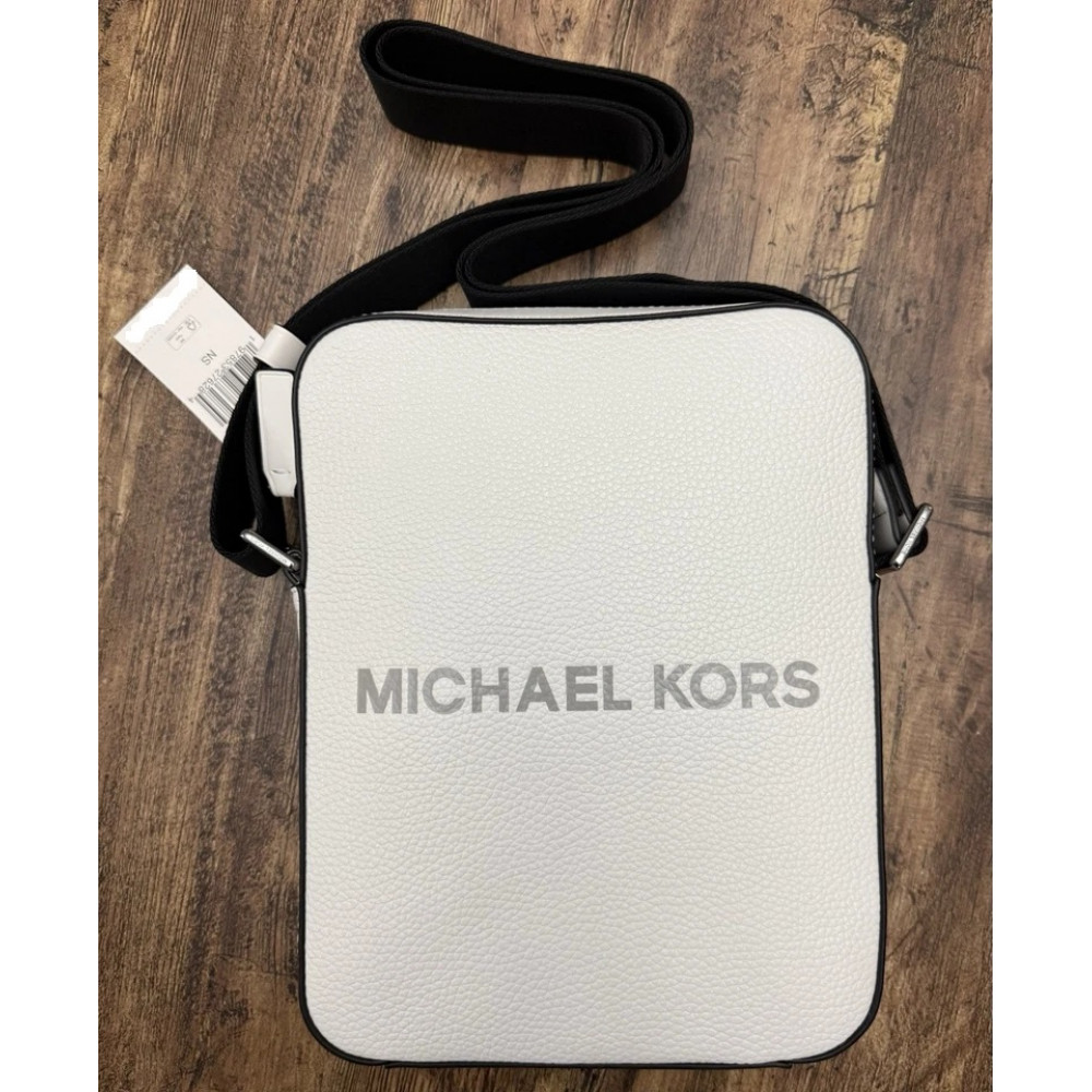 Men's Michael Kors Cooper Embossed Leather Bag White