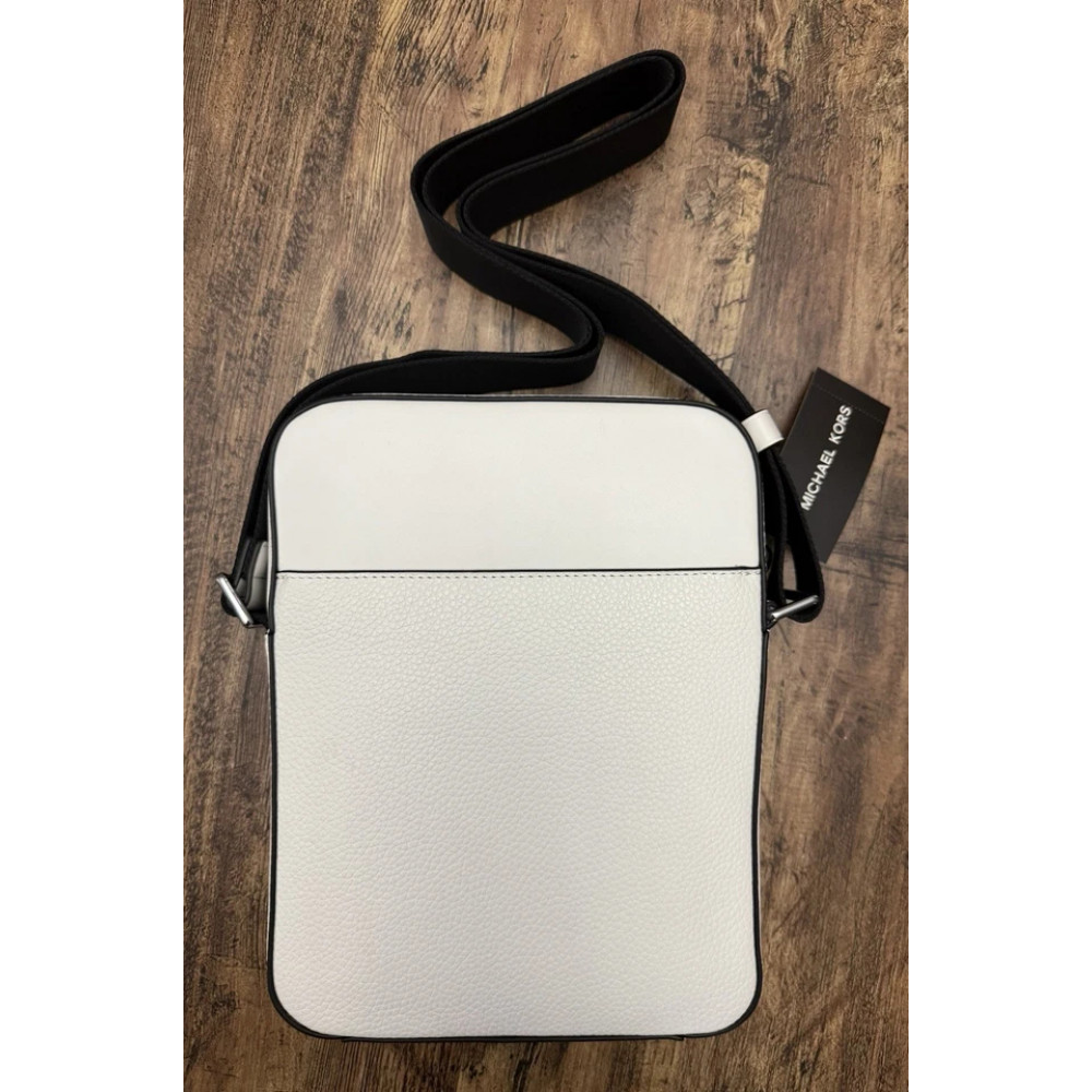 Men's Michael Kors Cooper Embossed Leather Bag White
