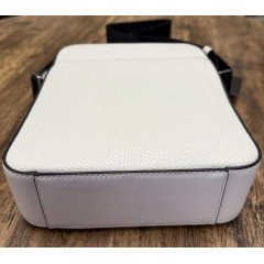 Мужская сумка Michael Kors Cooper тиснёная кожа белая