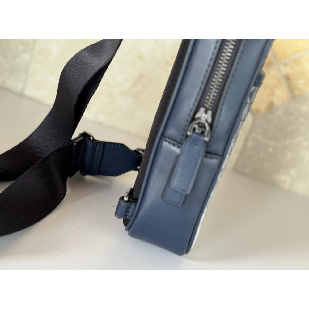 Сумка через плечо Michael Kors Cooper Medium Ombre Navy темно-синяя