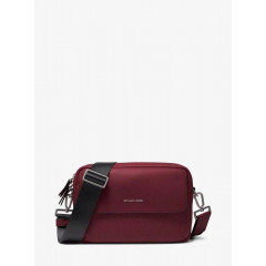 Сумка через плече Michael Kors Hudson із зернистої шкіри бордова