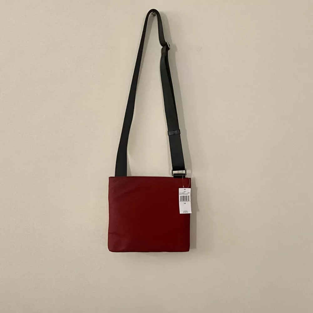 Michael Kors Kent Medium Red Crossbody Bag